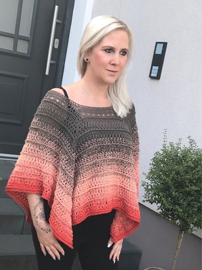 Häkelanleitung Poncho "Flair"