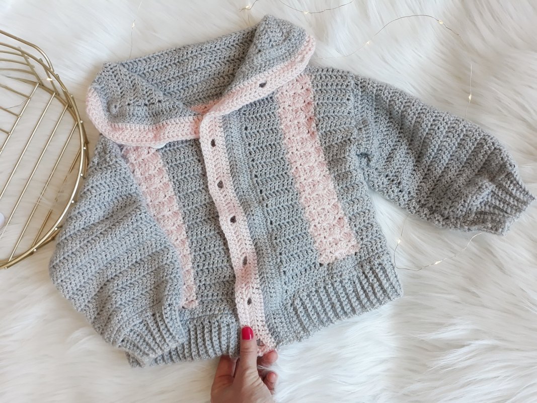 Jacke "Kleiner Stern"- Häkelanleitung von Wolldiamant