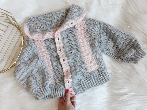 Jacke "Kleiner Stern"- Häkelanleitung von Wolldiamant