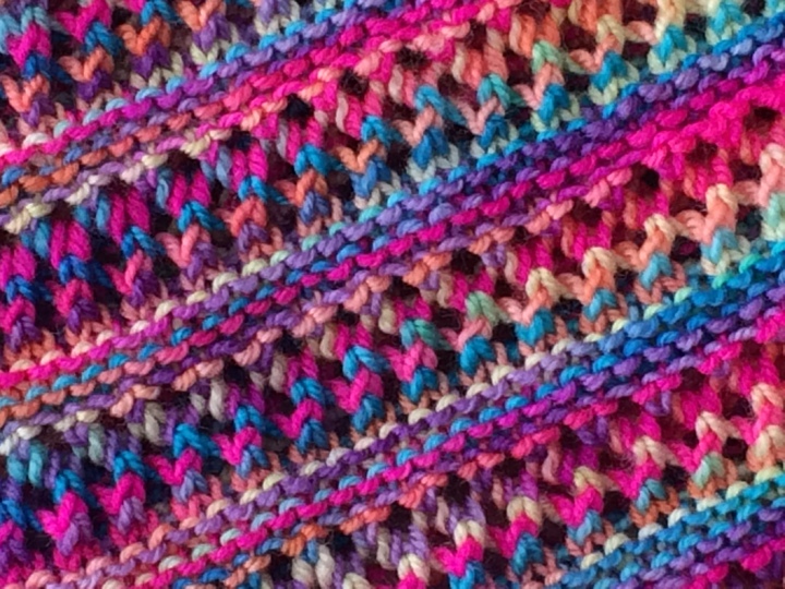 Strickanleitung für Loop "Regenbogen"