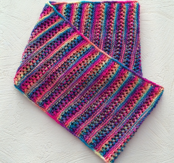 Strickanleitung für Loop "Regenbogen"