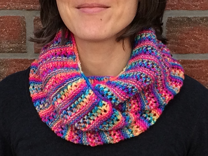 Strickanleitung für Loop "Regenbogen"