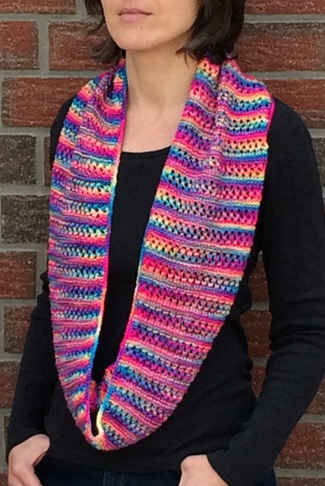 Strickanleitung für Loop "Regenbogen"