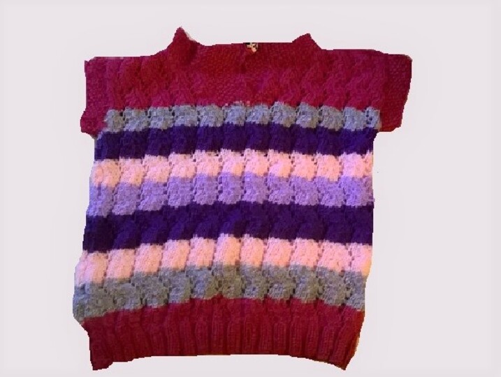 gestricker Longpulli für 1 ½ bis 3½ - 4 Jahre  (ca. 86 bis 104 )