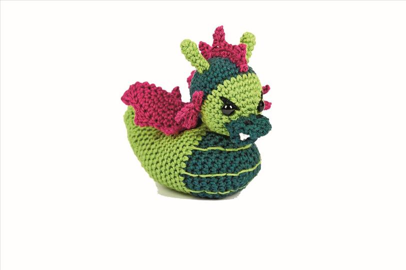 Häkelanleitung Böser Drache