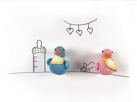 Häkelanleitung Baby-Entchen