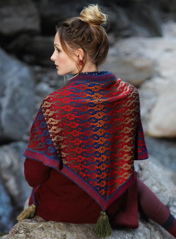 Strickanleitung Dreieckstuch Marte mit Jacquardmuster - Bild 2