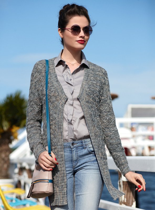 Strickanleitung Longcardigan Karstine