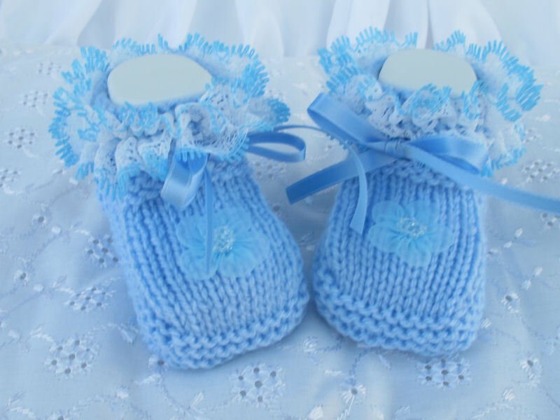 Strickanleitung Babyschuhe Gr. 50 und 56 - Bild 5