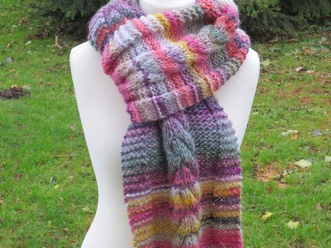 Strickanleitung Zopfschal Inca