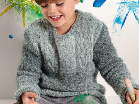 Strickanleitung Kinderpulli Peder