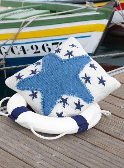 Strickanleitung Kissen TrueBlue