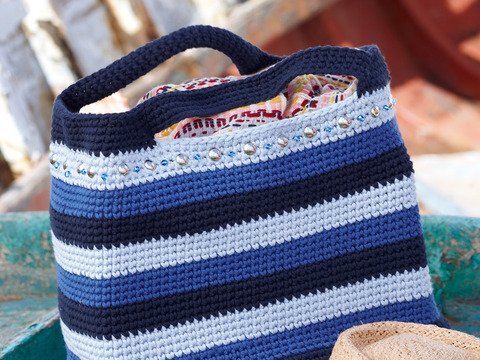 Häkeltasche Stripe-it