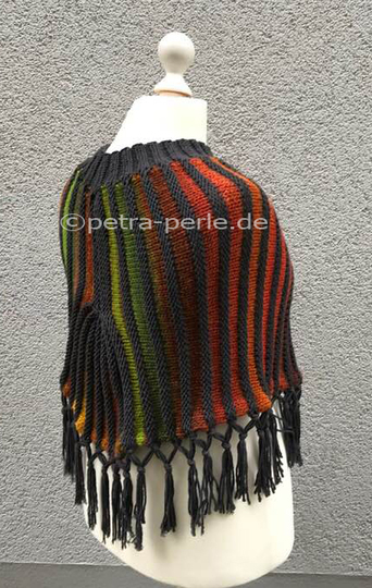 Streifen Poncho