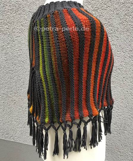 Streifen Poncho