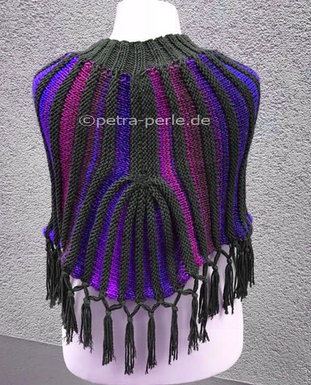 Streifen Poncho
