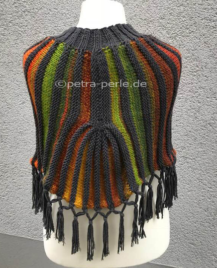 Streifen Poncho