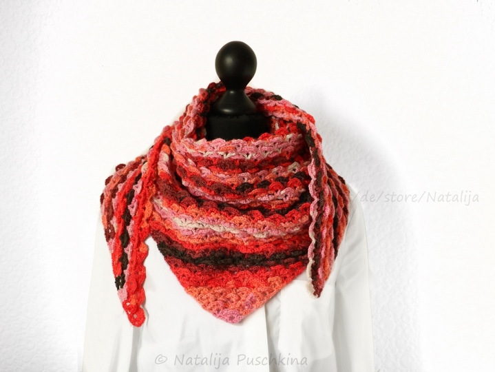 Winter Tuch - Häkelanleitung für lange Herbst- und Winterabende