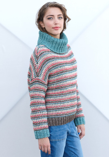 Strickanleitung Poncho-Pulli Hjoerdis