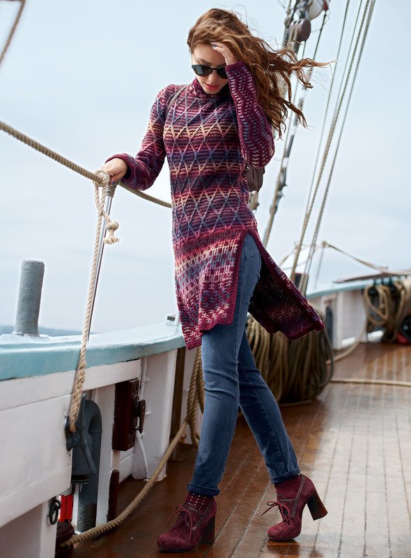 Strickanleitung Long-Pulli Gillian