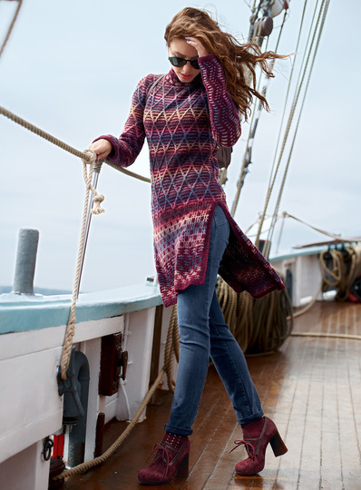 Strickanleitung Long-Pulli Gillian