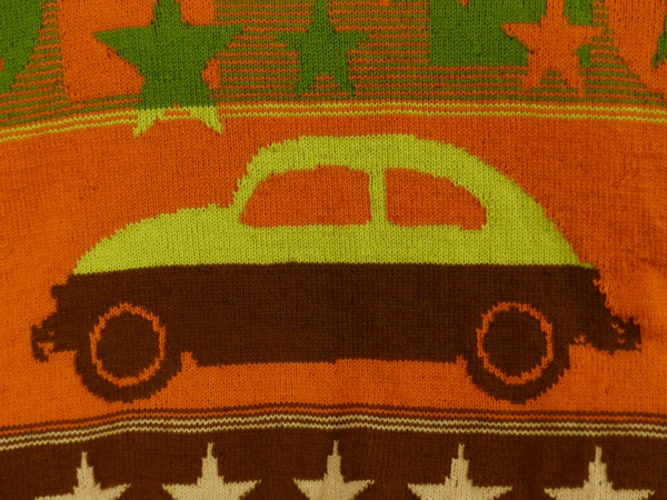 Doubleface Baby Blanket "My first car"