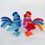 Amigurumi Pattern for Rooster Gordey. Crochet bird tutorial. Gzhel style.