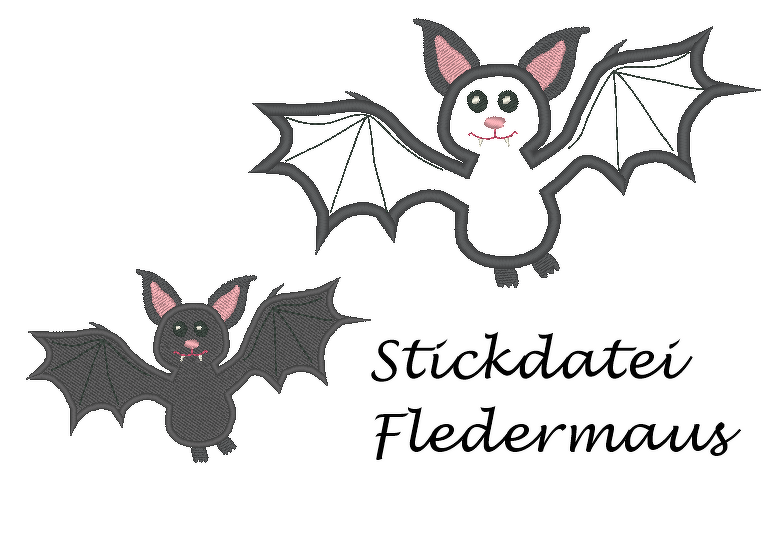Fledermaus Stickdatei