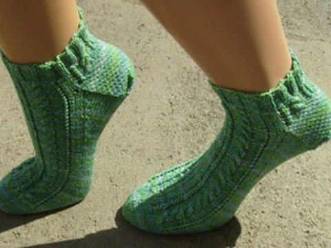 Sockenmuster Flußlauf