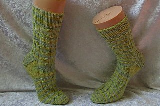 Sockenmuster Wege