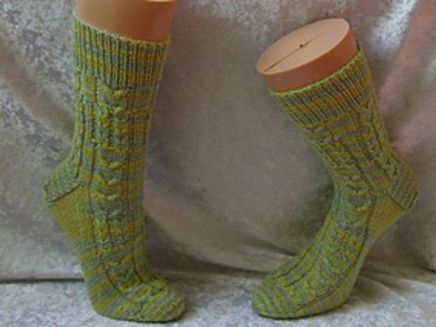 Sockenmuster Wege