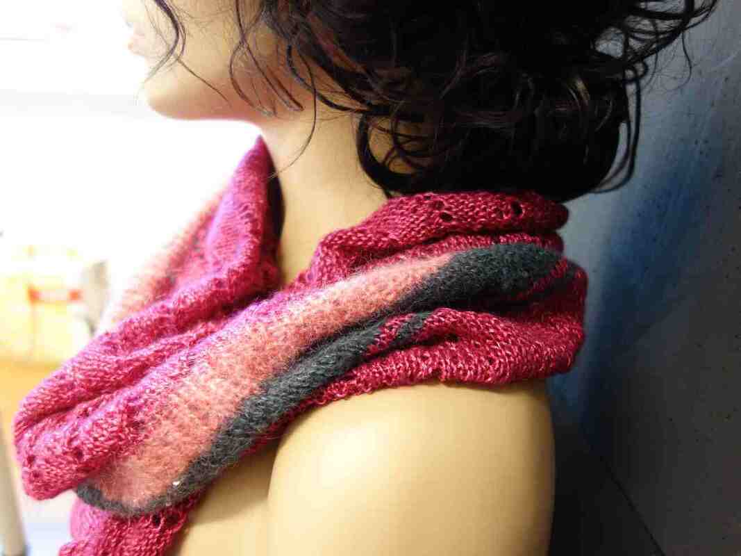 Strickanleitung Lace-Schal mit Glitzer - Bild 2