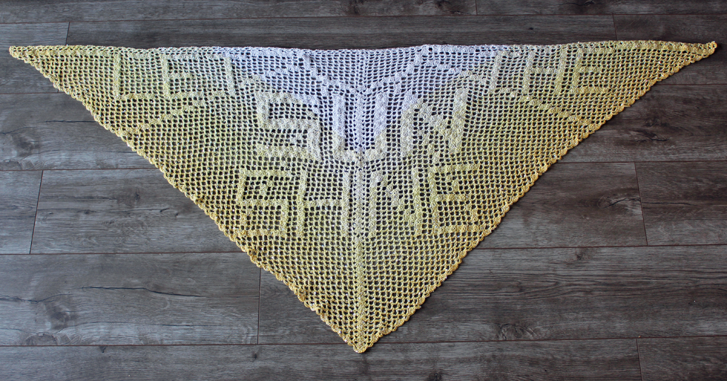 Crochet Pattern: Shawl "Let the sun shine"