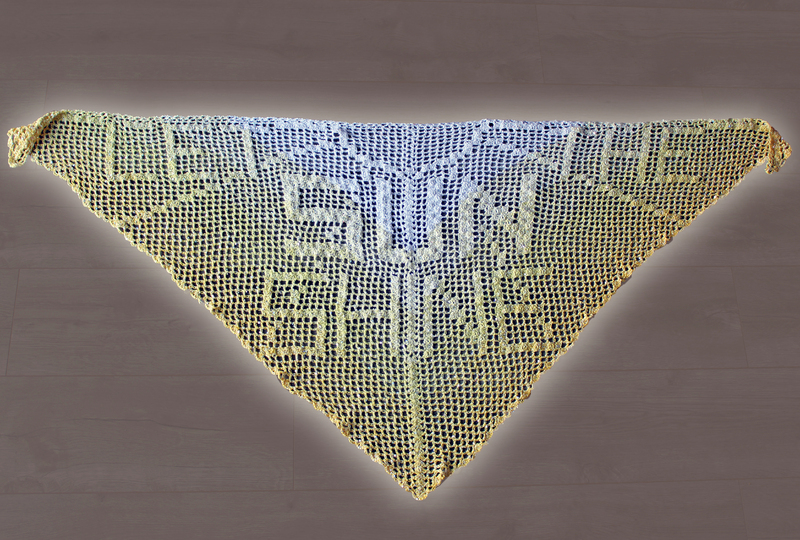 Crochet Pattern: Shawl "Let the sun shine"