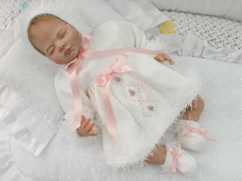 Strickanleitung Modell PIA1 für Reborn und Baby Gr. 50