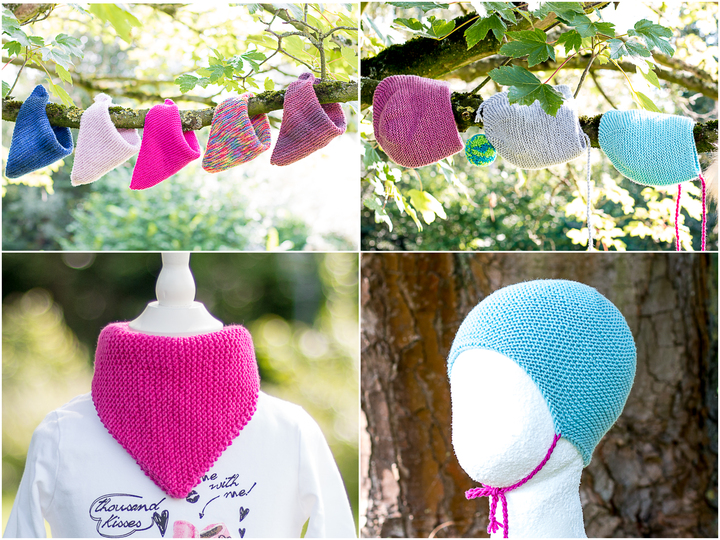 Strickanleitung Basic Mütze und Basic Dreieckstuch für Babies und Kleinkinder- extra für Anfänger: super ausführlich!