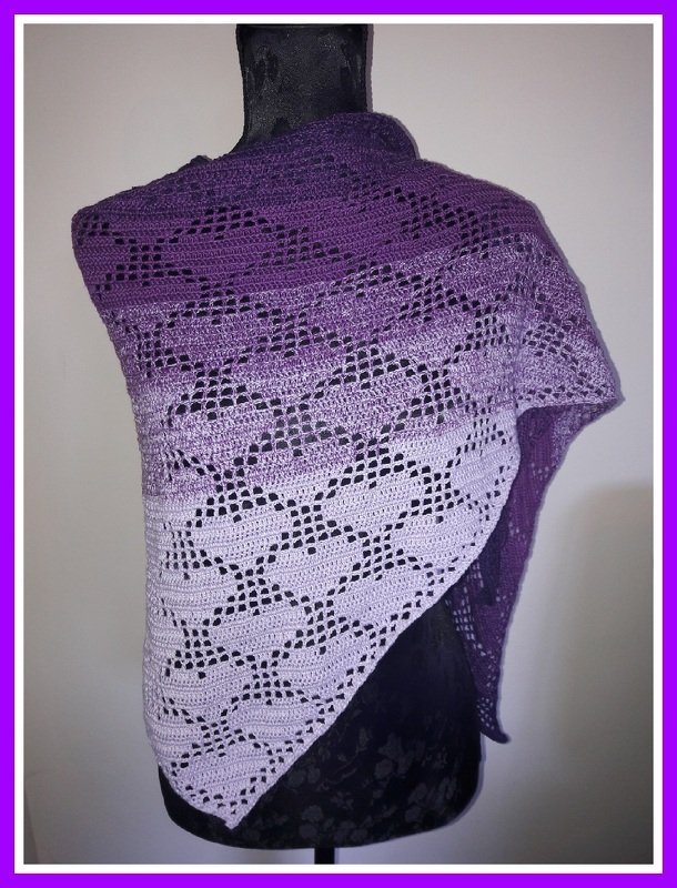 Dreieckstuch Herzen Häkelanleitung - Bild 2