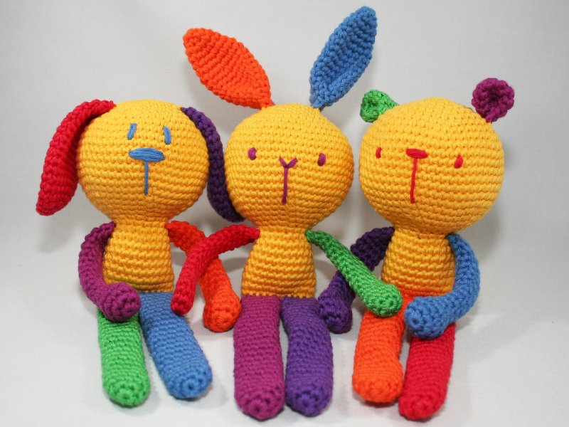 Häschen, Bär & Hund - Häkelanleitung - Bild 2