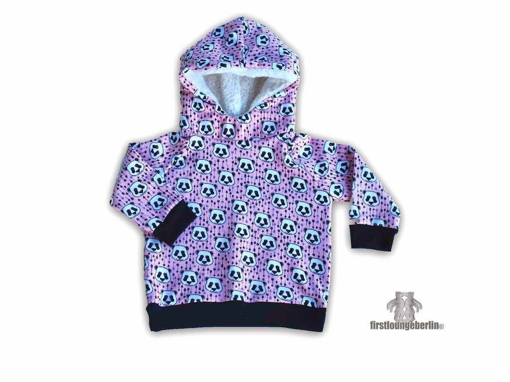 Kuschel Hoodie Kinderpulli Kapuzenpullover Nähanleitung & Schnittin 9 Größen 62/68 - 158/164 von firstloungeberlin - Bild 6