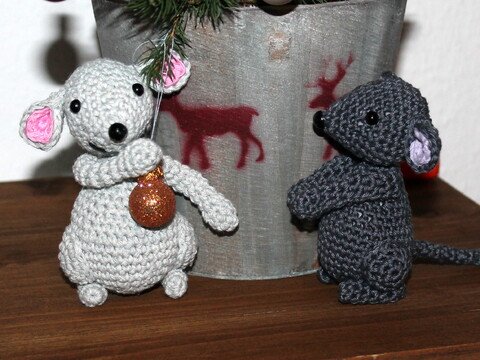2 kleine Mäuse Häkelanleitung