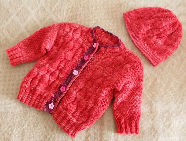 Babyjacke und Mütze – Strickanleitung Größe 62 – 80