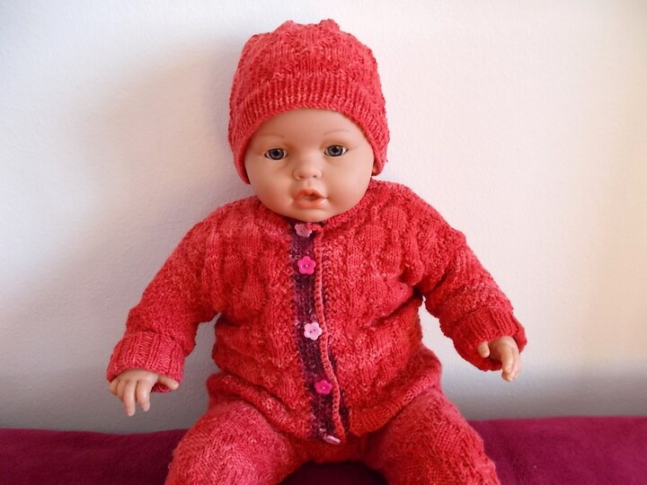 Babyjacke und Mütze – Strickanleitung Größe 62 – 80