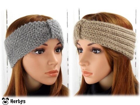 Strickanleitung Stirnband "Knoten"