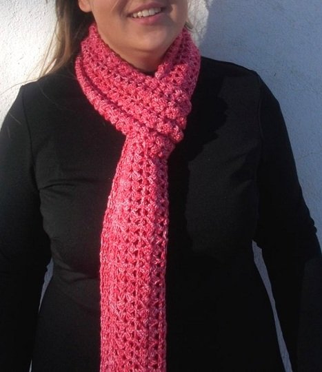 Häkelanleitung Schal "Pink Dream"