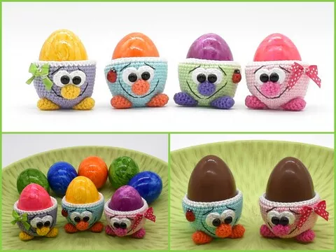 Crochet Pattern - sweet egg cups
