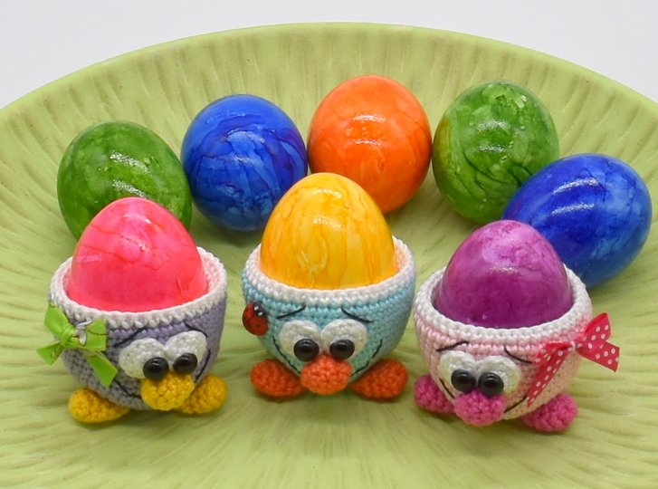 Häkelanleitung - süße Eierbecher