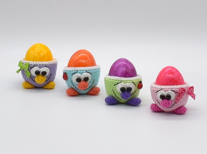 Häkelanleitung - süße Eierbecher