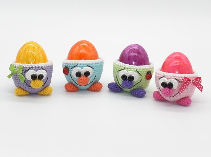 Häkelanleitung - süße Eierbecher