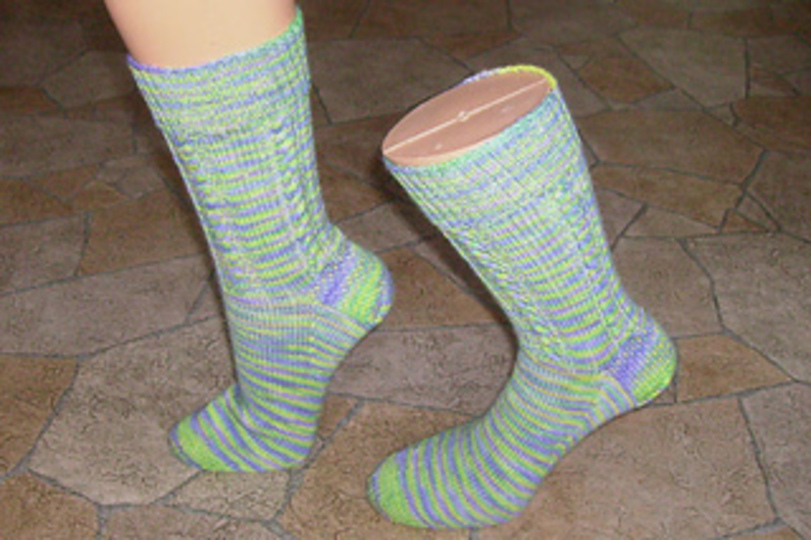 Sockenmuster Brückenzopf