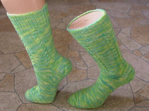 Sockenmuster Brückenzopf